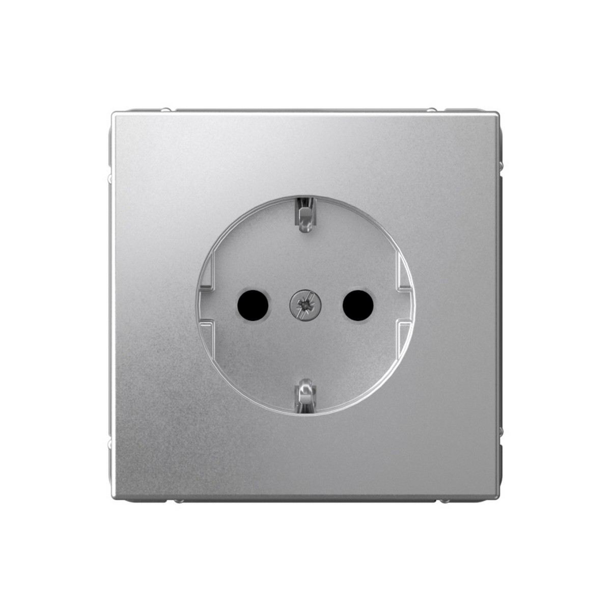 ArtGallery Алюминий Розетка SE ArtGallery Алюминий с заземлением со шторками, 16А быстрозажим. клем. GAL000345S