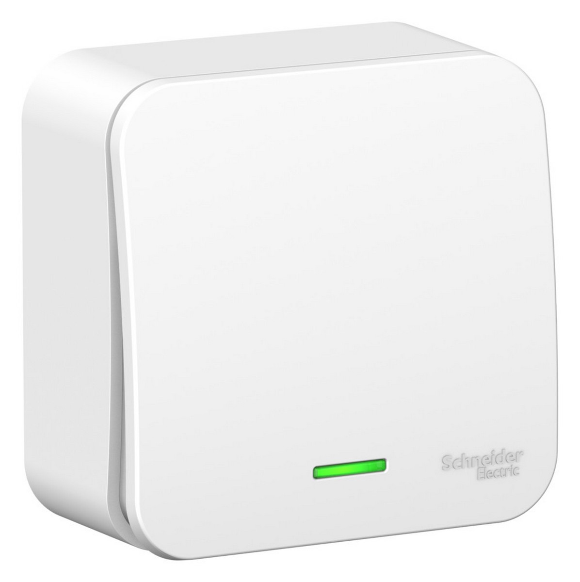 Blanca белые розетки и выключатели Выключатель SE Blanca 1-клавишный Белый наружный с подсветкой BLNVA101101