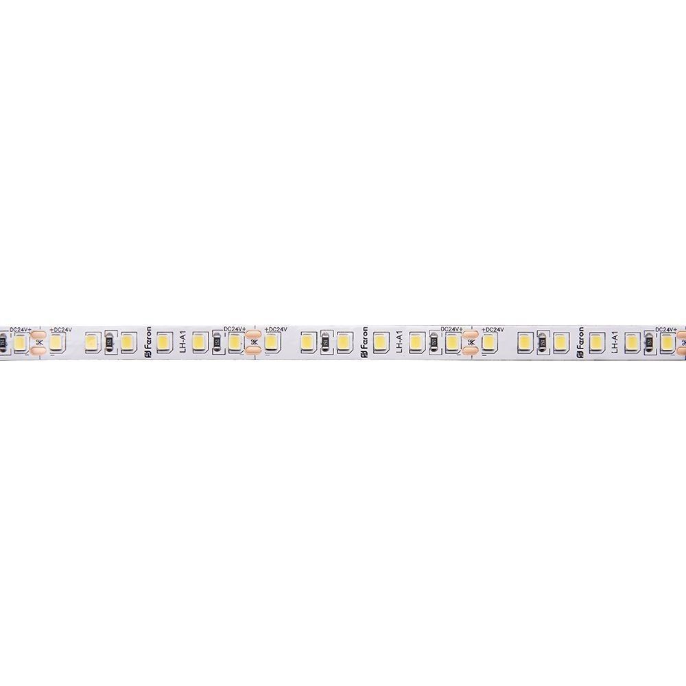Светодиодная лента белая теплая Лента светодиодная Feron LS501 120SMD(2835)/м 11Вт/м 24V 3000К IP20 5 метров 41056 