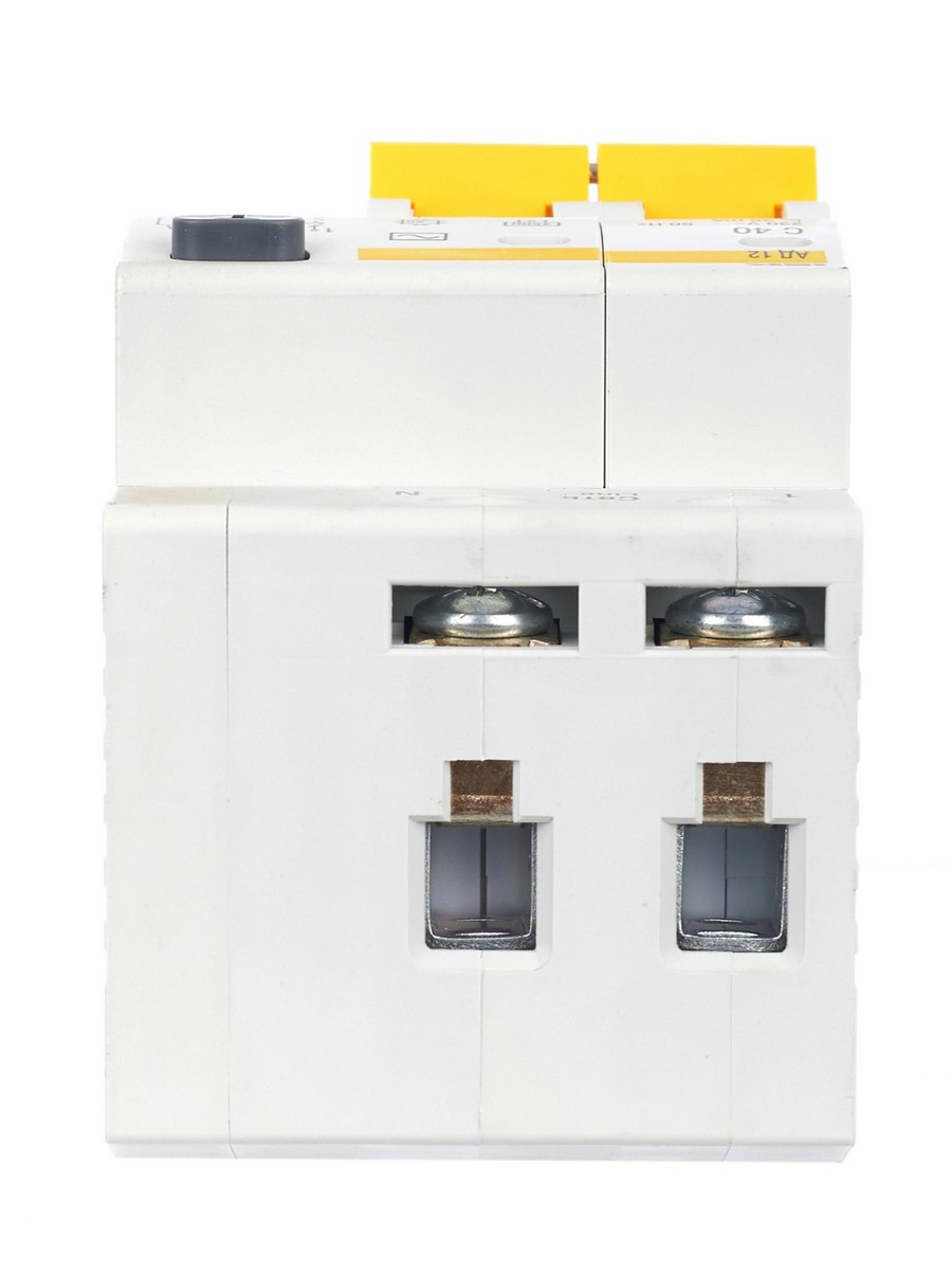 IEK Дифференциальный автоматический выключатель IEK KARAT АД12 2Р 40А 30мА MAD10-2-040-C-030 