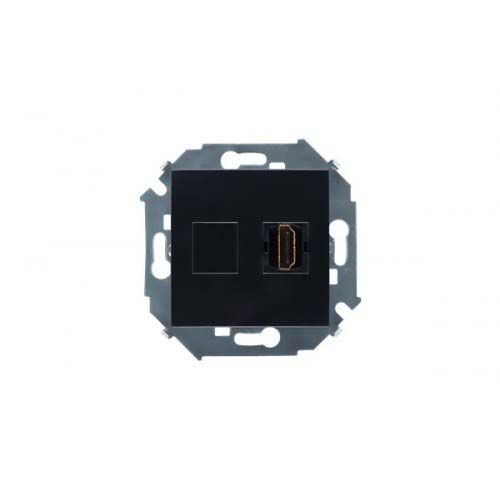 Розетки и выключатели Simon 15 Графит Розетка HDMI Simon 15 Графит аудио/видео v1.4 тип А 1591407-038