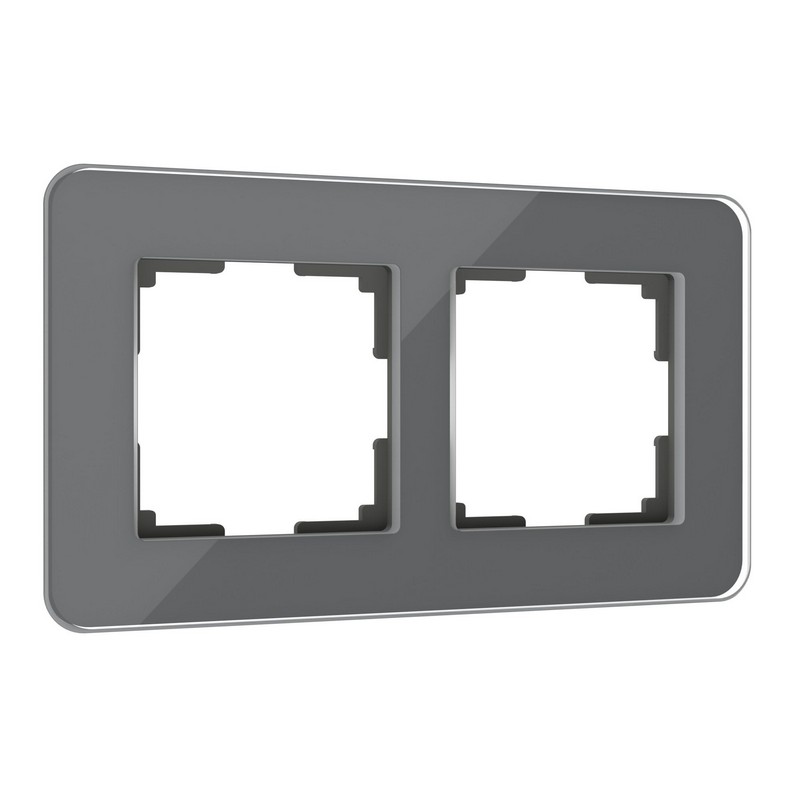 Рамки Werkel Elite Рамка Werkel из стекла на 2 поста Elite графит W0022440