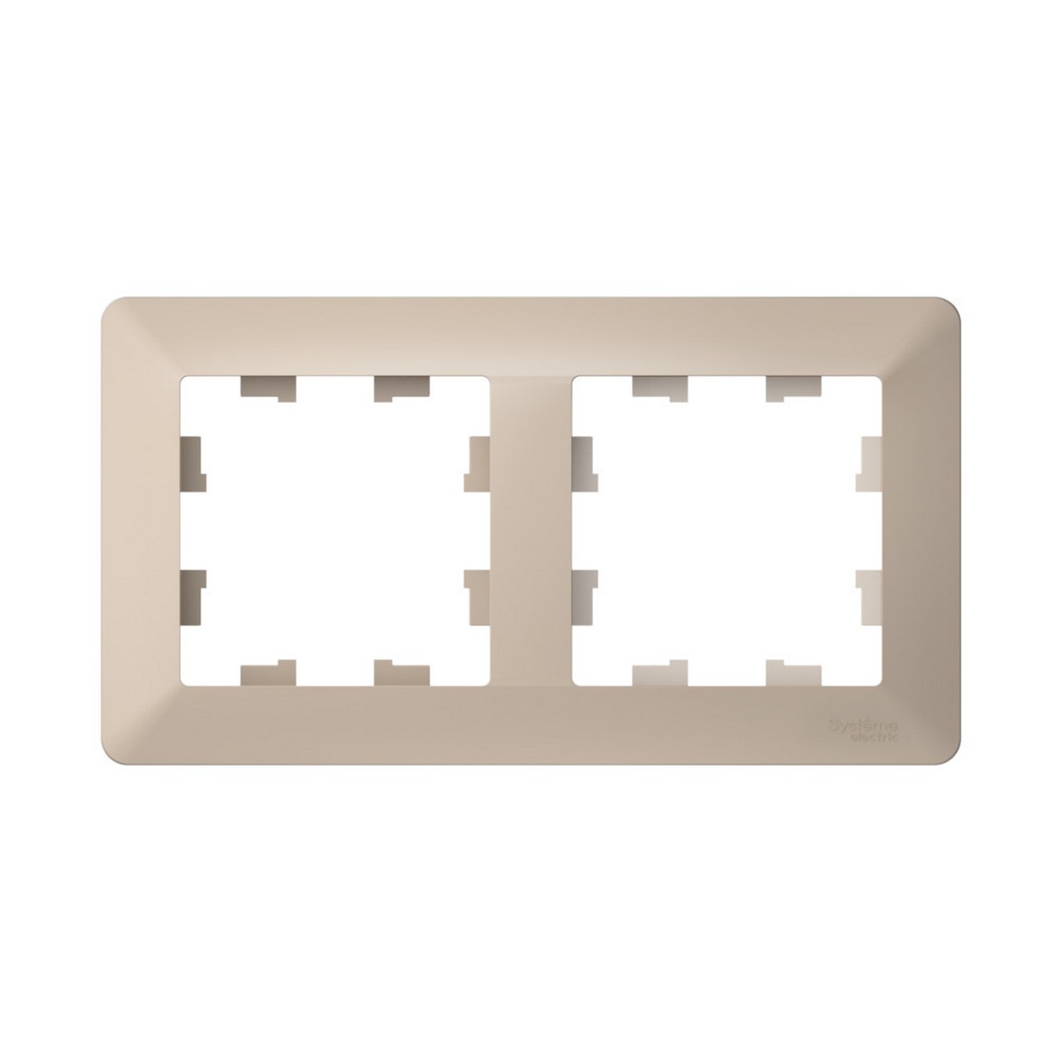 AtlasDesign Песочный Рамка Systeme Electric AtlasDesign Air Песочный/дымчатый белый 2-ая ATN221202