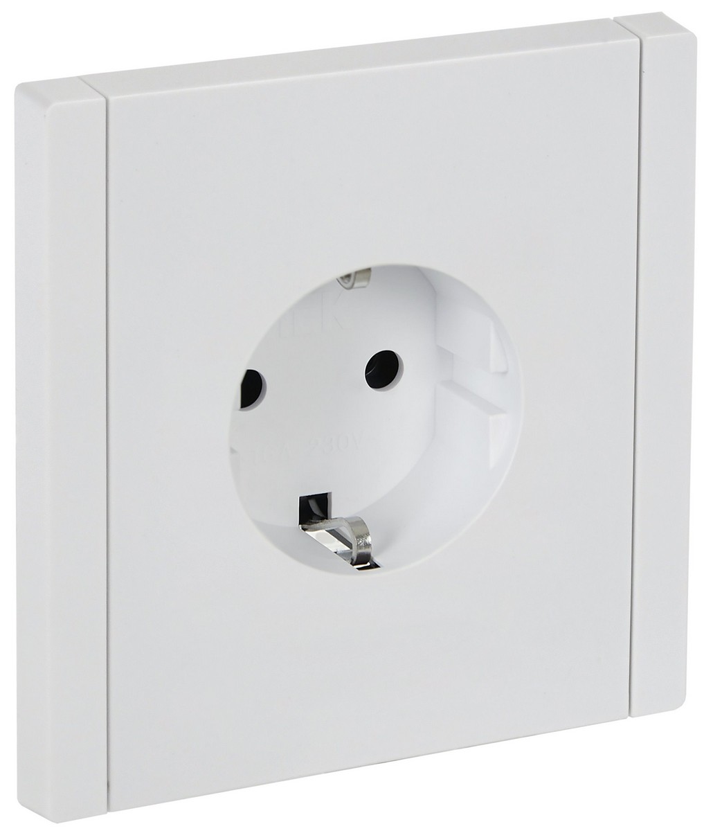 IEK FORTE&PIANO Белый Розетка IEK FORTE&PIANO Белый с/з безвинтовое крепление 16А FP214