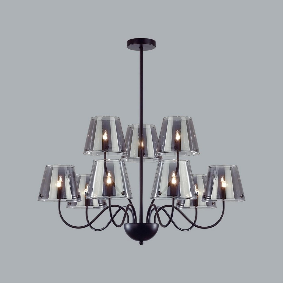 Люстры Люстра потолочная LUMION 6570/9C SMOKY 