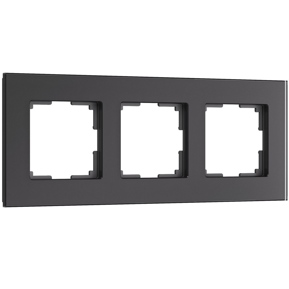 Рамки Werkel Senso Рамка Werkel на 3 поста Senso (черный, стекло soft-touch) W00331080