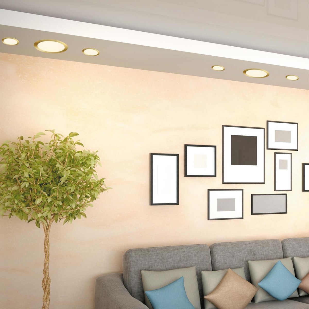 Встраиваемые светодиодные светильники Встраиваемый светодиодный светильник с переключателем цветовой температуры NOVOTECH 358956 LANTE 