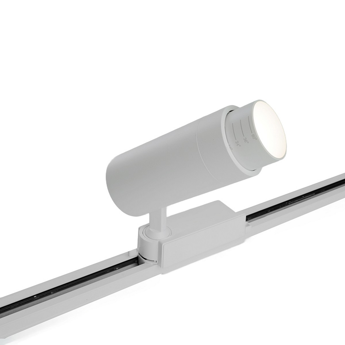 Трековые светодиодные светильники Светодиодный светильник Feron AL137 трековый 12W 4000K белый изменяемый угол освещения 15-60 град 51173 