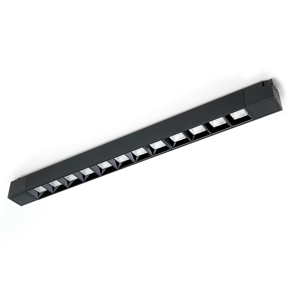 Трековые светодиодные светильники Светодиодный светильник Feron AL130 трековый однофазный 30W 4000K 60 град. черный 48374 