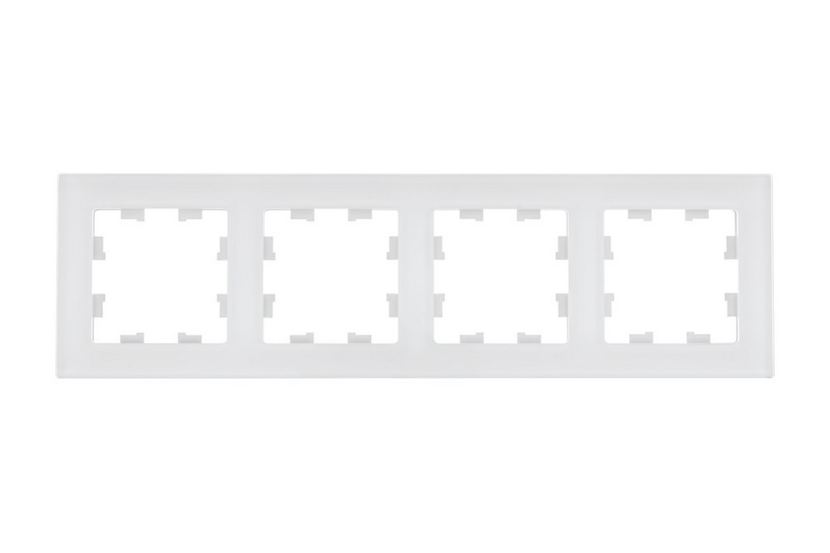 AtlasDesign Рамки Nature Рамка Systeme Electric AtlasDesign Nature Натуральное стекло Белый 4-ая ATN360104