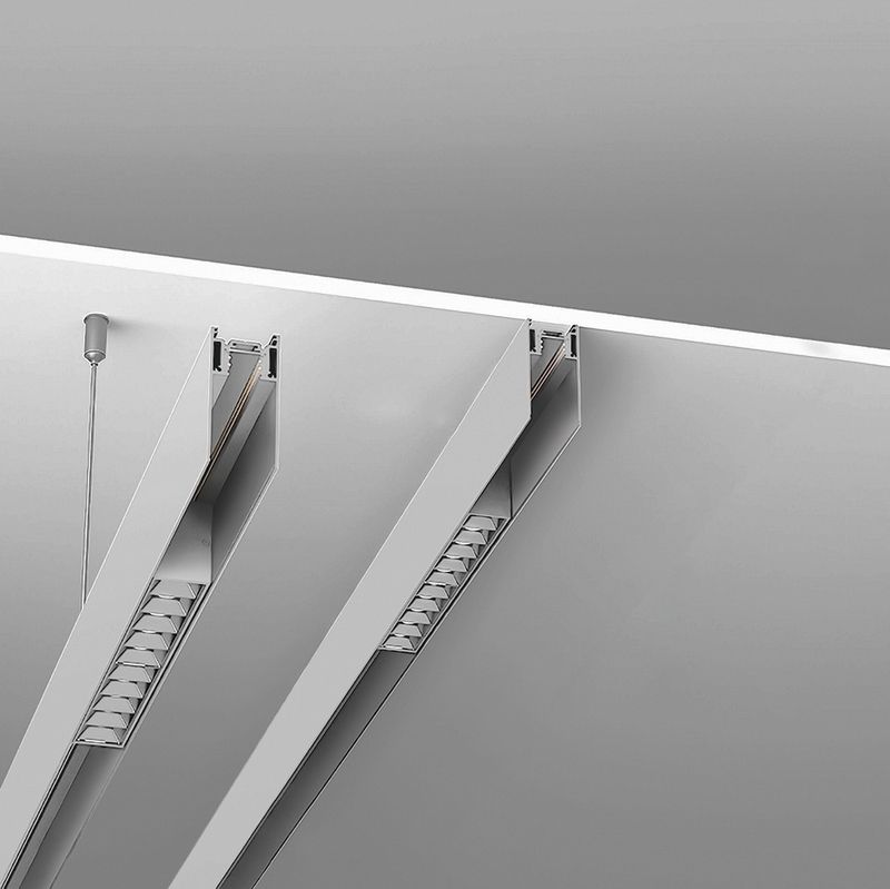 Трековые светодиодные светильники Шинопровод Feron для магнитных трековых  светильников белый 2м CABM1000 41962 