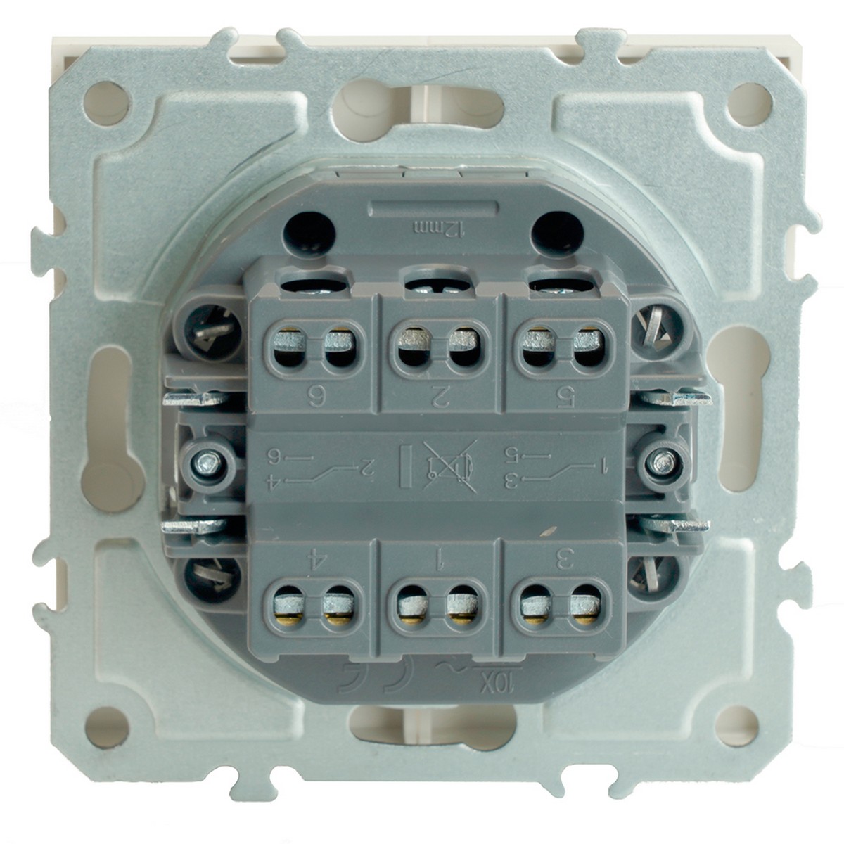 Эмили - Розетки и выключатели Stekker Переключатель 2-клавишный STEKKER Эмили RSW10-5107-01 белый фарфор soft touch 49869