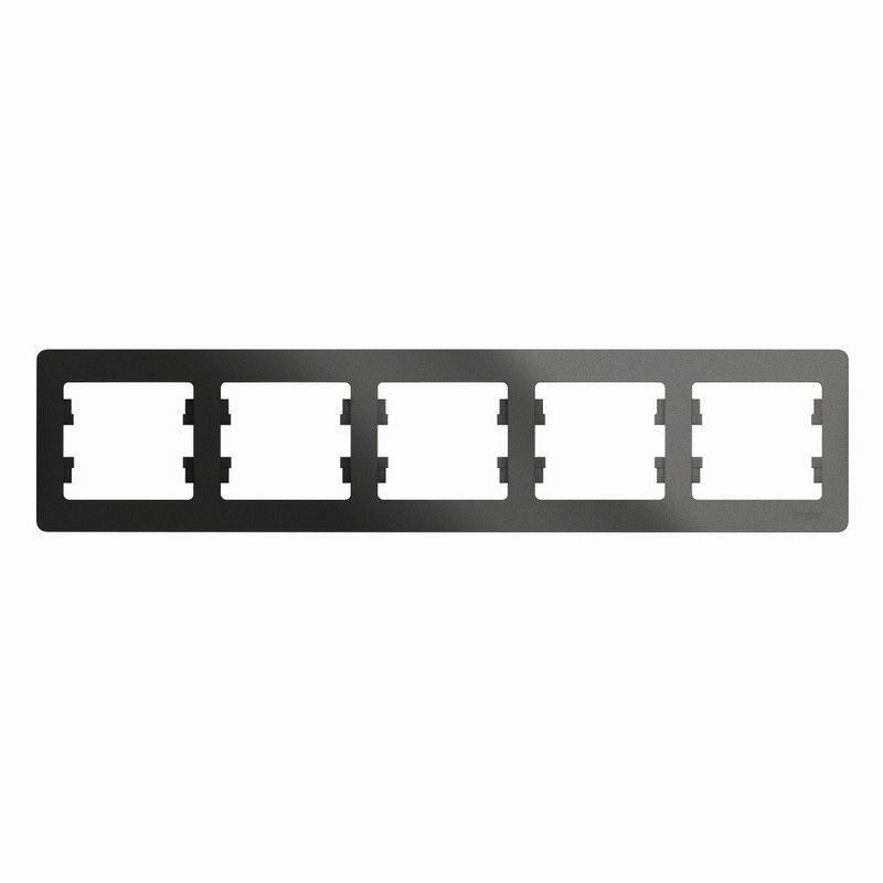 Glossa Антрацит Рамка Systeme Electric Glossa Антрацит 5-я, горизонтальная GSL000705