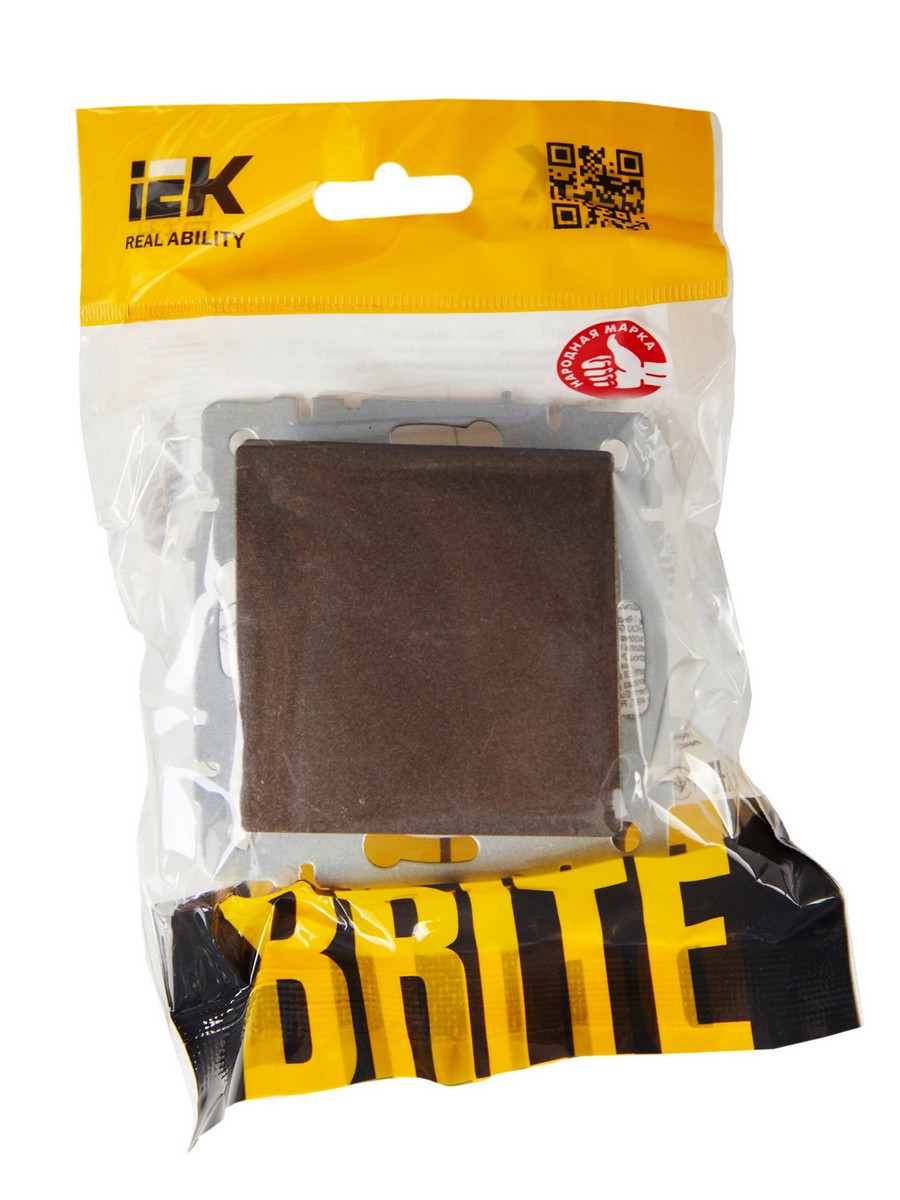 Выключатель IEK BRITE 1-клавишный перекрестный 10А ВС10-1-3-БрТБ бронза BR-V13-0-10-K45