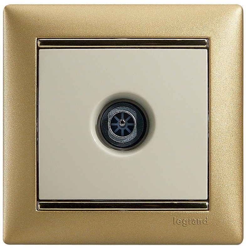 Legrand Valena Classic Кремовый Розетка TV Legrand Valena Крем единственная 1,5 дБ 774329