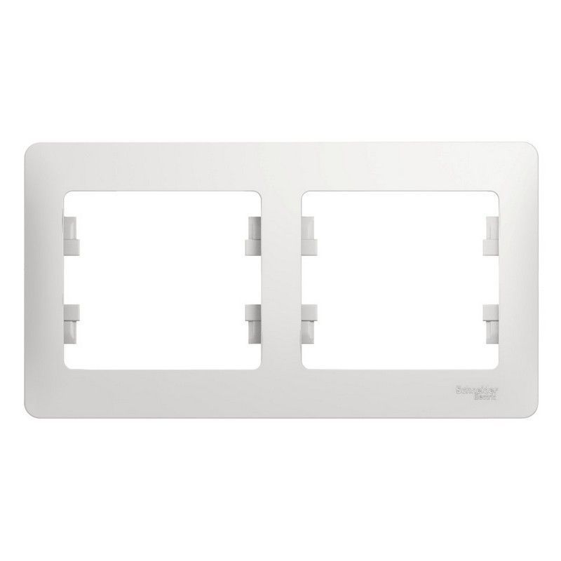 Glossa Белый Рамка Systeme Electric Glossa Белый 2-я, горизонтальная GSL000102