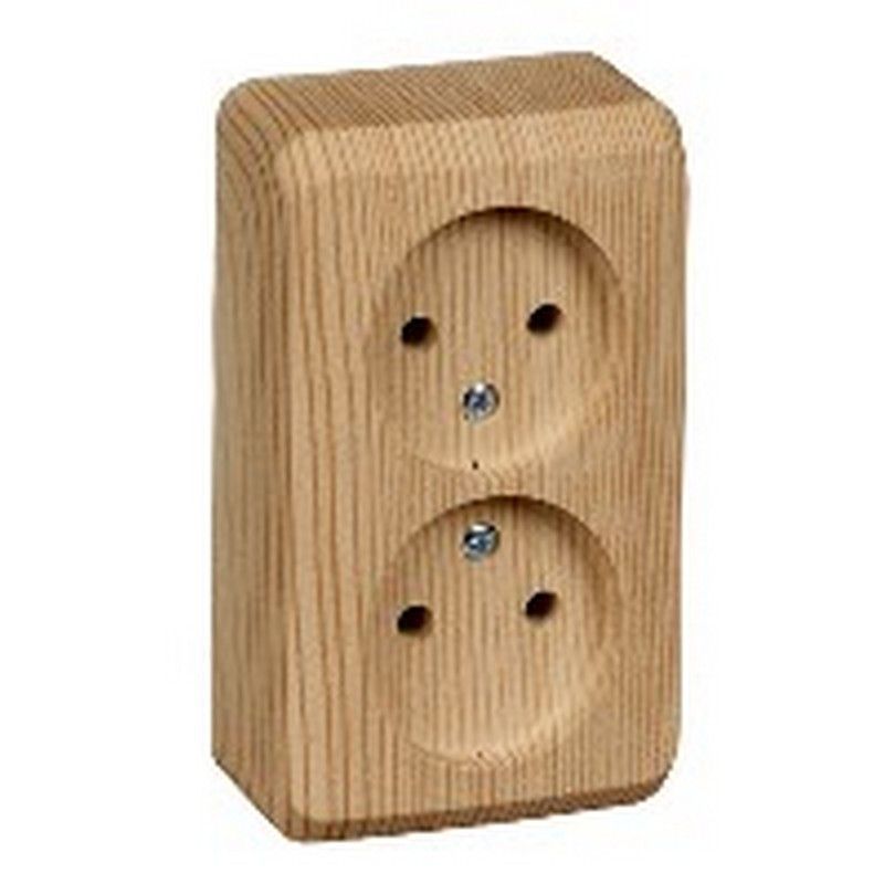 Этюд Белый Розетка 2-ая Systeme Electric Этюд наружный Белый без/з со шторками PA16-006B