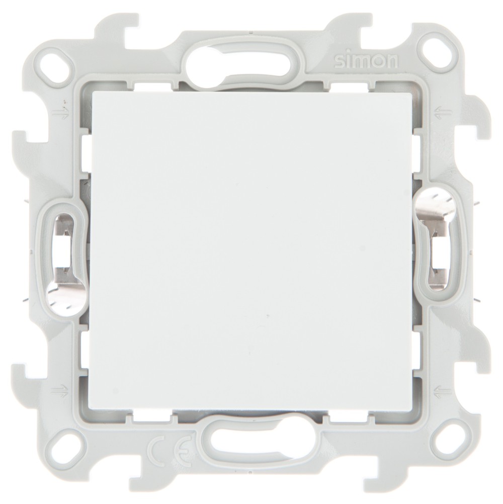 Розетки и выключатели Simon 24 Белые Выключатель Одноклавишный Simon 24 Белый Push&Go 2420101-030