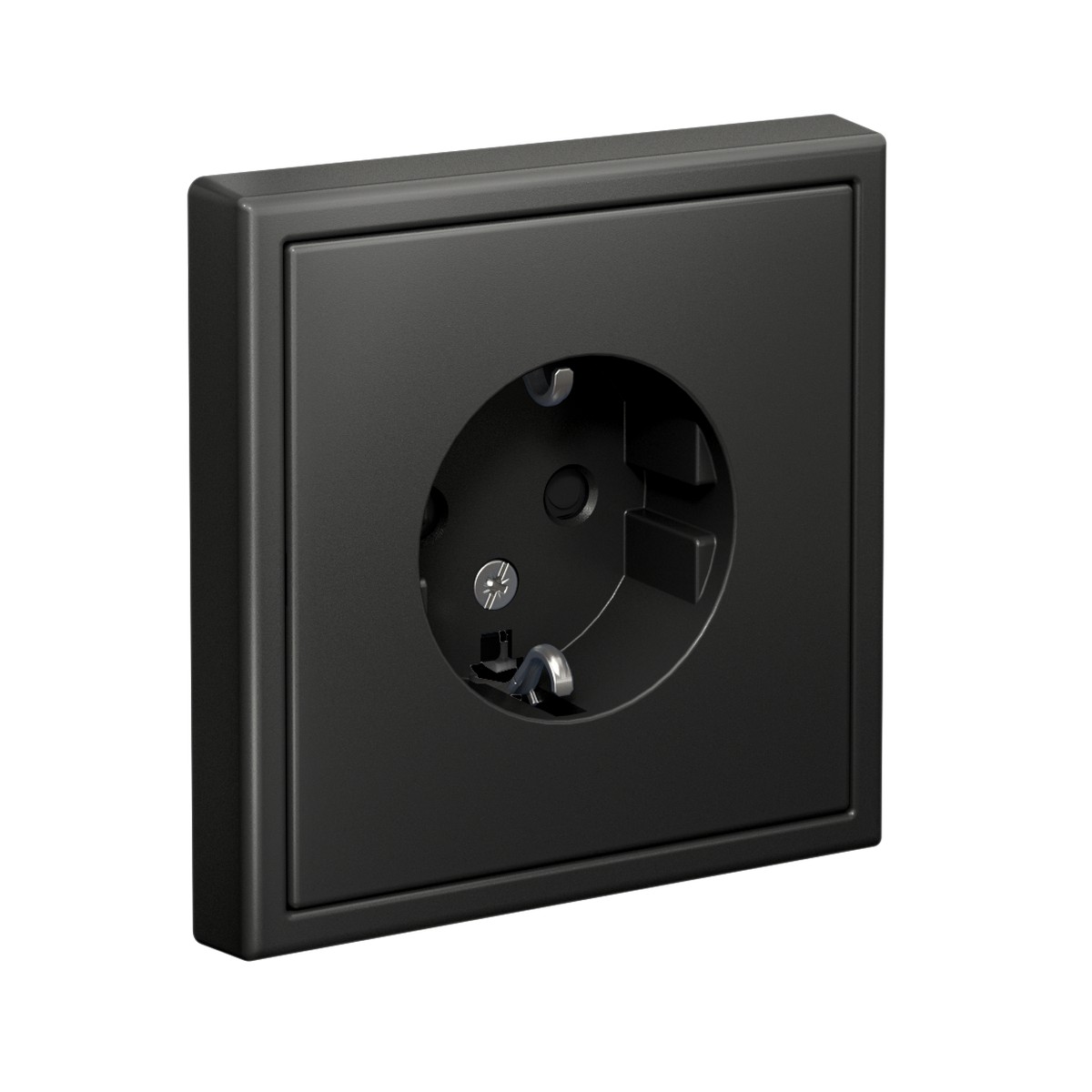 ArtGallery Базальт Розетка Systeme Electric ArtGallery Базальт с заземлением со шторками 16А GAL001445