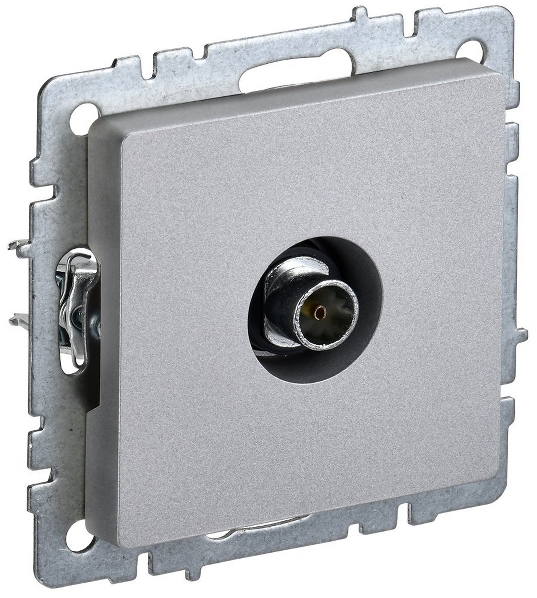 IEK Brite Алюминий Розетка IEK BRITE TV оконечная РТВ11-0-БрА алюминий BR-A10-O-K47