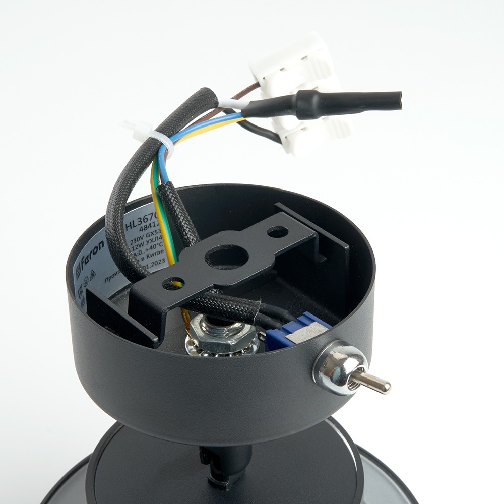 Накладные светодиодные светильники Светильник Feron HL3670 AURA 12W 230V GX53 чёрный 48412 