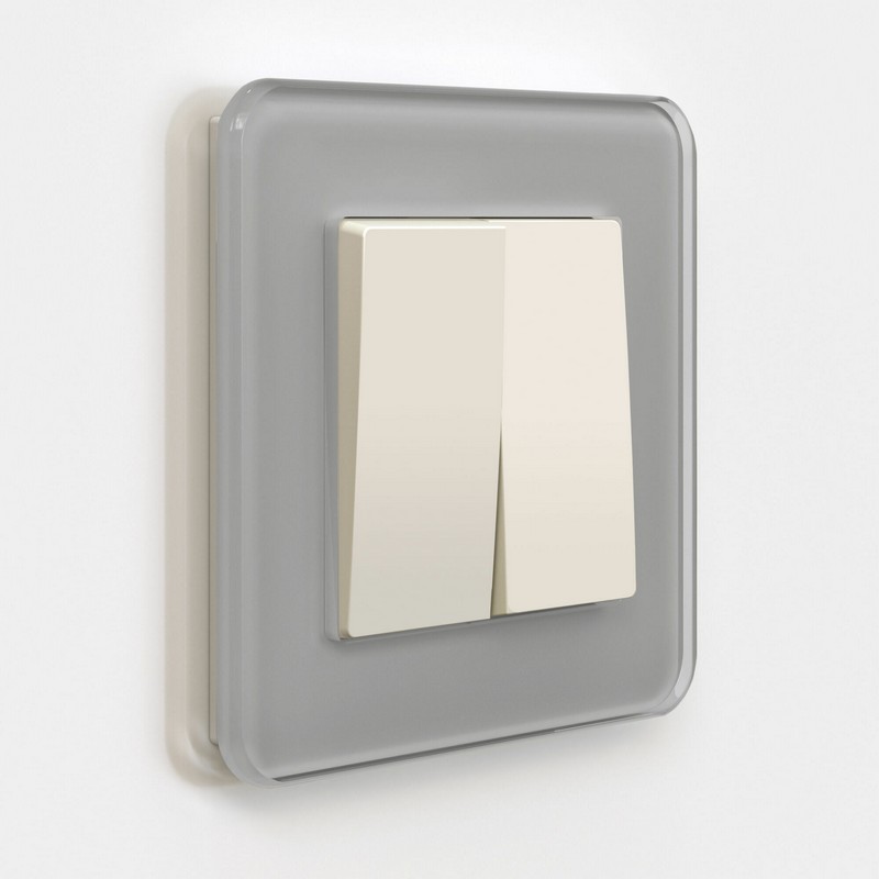 Werkel айвори матовый Выключатель Werkel двухклавишный (айвори матовый) W1120062