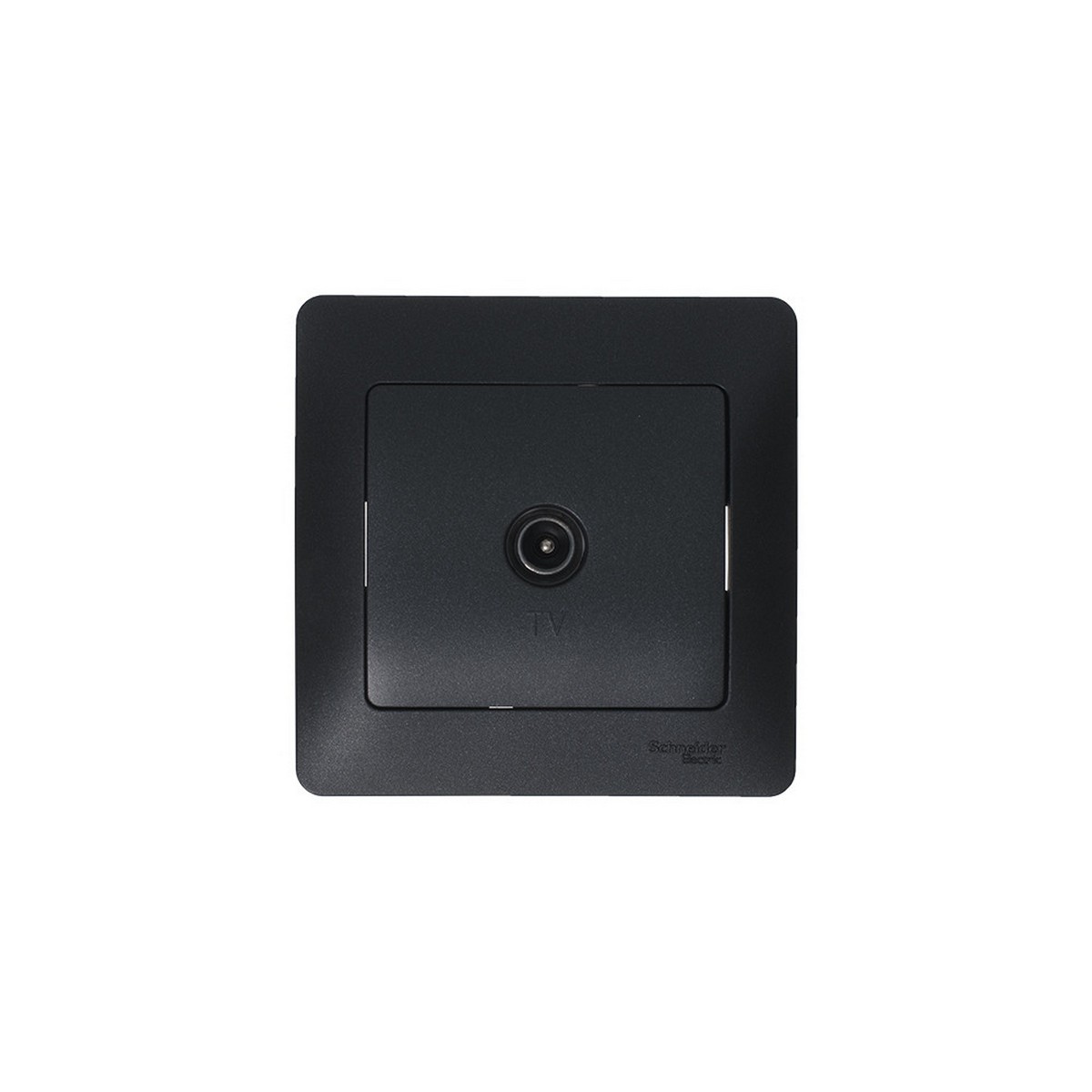 Glossa Антрацит Розетка TV Systeme Electric Glossa Антрацит оконечная 1DB механизм GSL000791