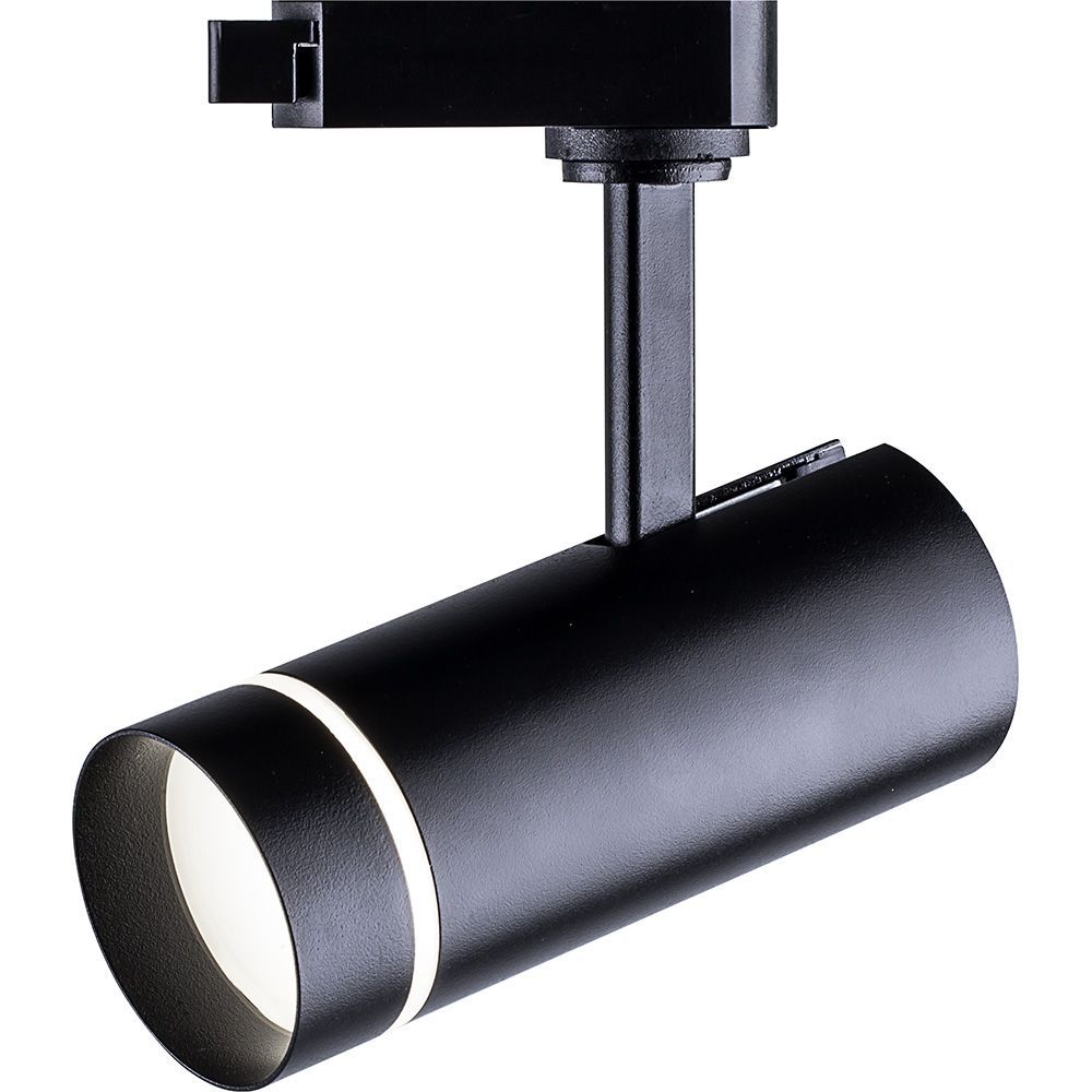 Трековые светодиодные светильники Светодиодный светильник Feron AL106 трековый на шинопровод 20W 4000K 80 градусов черный 32447 