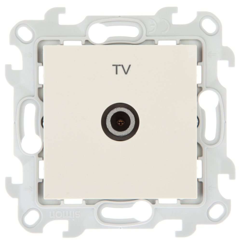 Розетки и выключатели Simon 24 Слоновая кость Розетка TV Simon 24 Слоновая кость оконечная 2450476-031