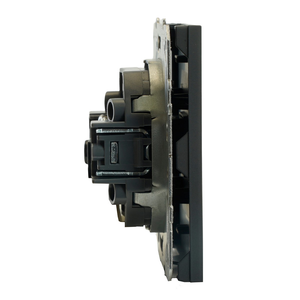 Эмили - Розетки и выключатели Stekker Розетка телевизионная 1-ая STEKKER Эмили RST00-5108-05 75 Ом 5-862МГц  черный уголь soft touch 49849