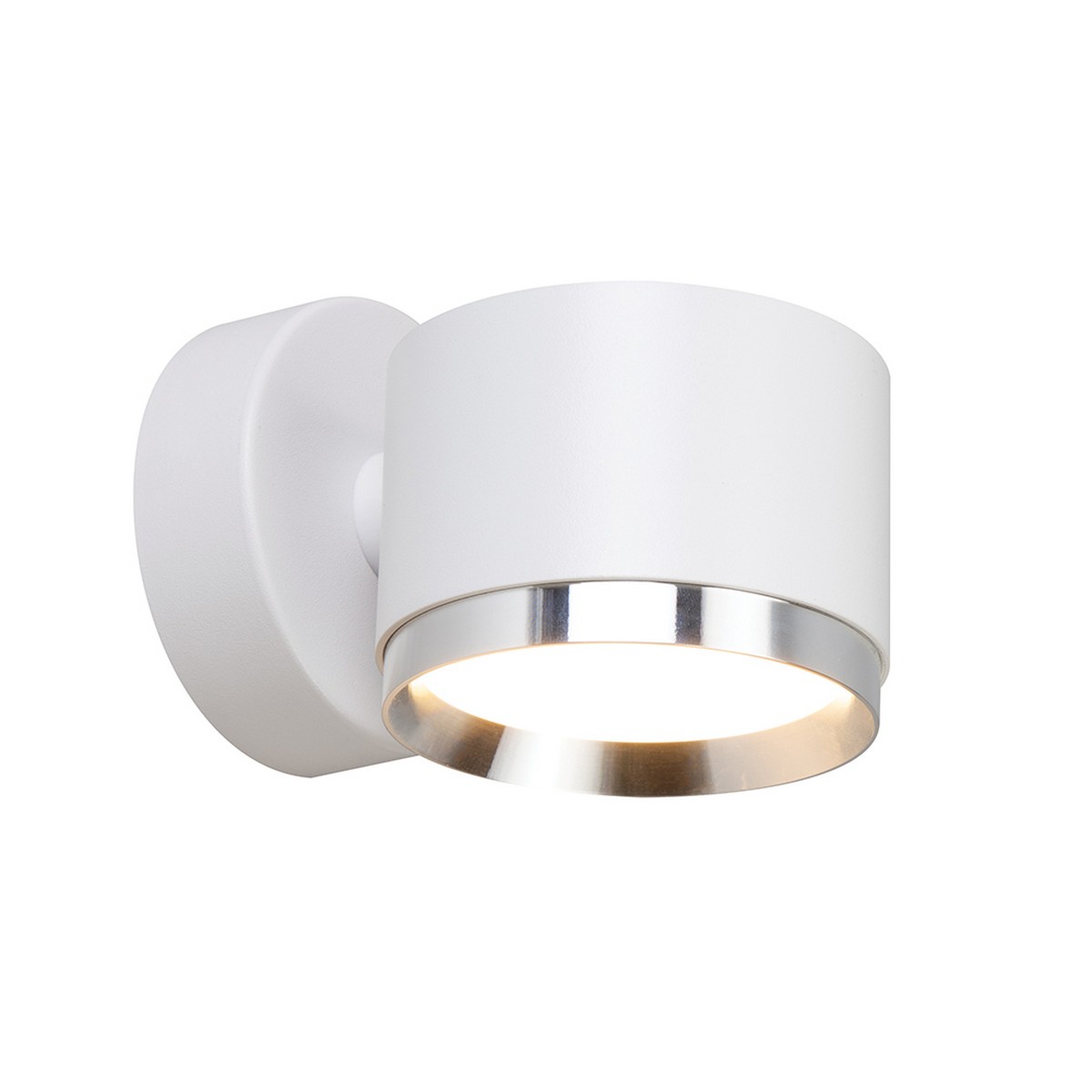 Накладные светодиодные светильники Светильник настенный Feron HL4598 Barrel DUET 12W GX53 белый + хром IP20 51690 