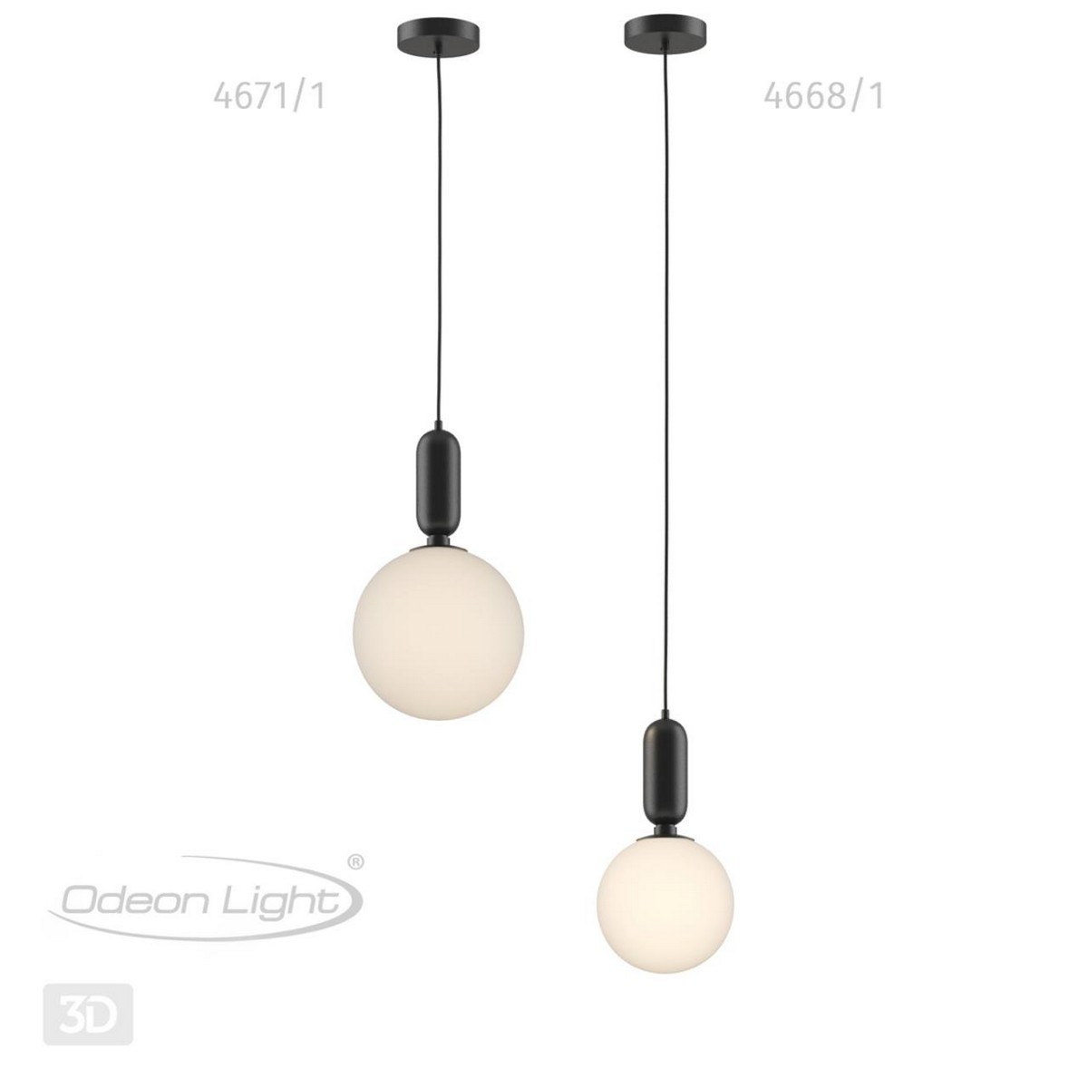 Подвесные светодиодные светильники Подвес ODEON LIGHT 4668/1 OKIA 