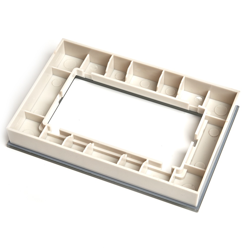 Катрин - Розетки и выключатели Stekker Рамка 2-местная (без перемычки) стекло STEKKER GFR00-7012-07 серия Катрин дымчатый 49041