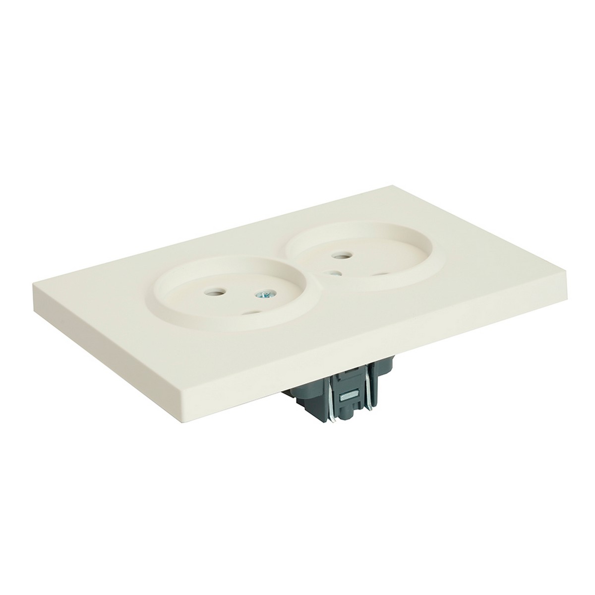 Эмили - Розетки и выключатели Stekker Розетка 2-ая с защитной шторкой б/з 16А STEKKER Эмили RST16-5116-01 белый фарфор soft touch 49877