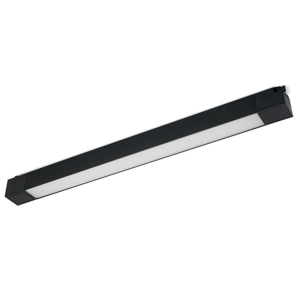 Трековые светодиодные светильники Светодиодный светильник Feron AL132 трековый однофазный 30W 4000K 120 град. черный 48382