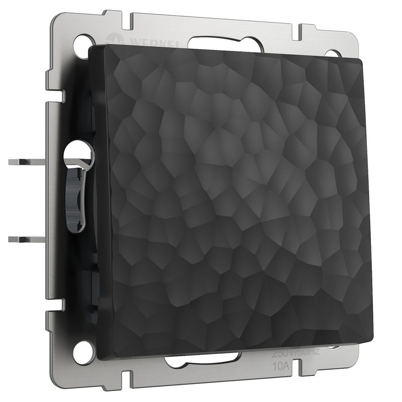 Werkel Черный Hammer механизмы Выключатель Werkel одноклавишный проходной (hammer черный) W1212008