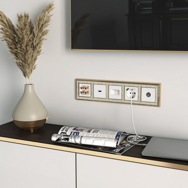 Werkel Белый механизмы Розетка двойная Ethernet Werkel белая RJ-45 W1181101