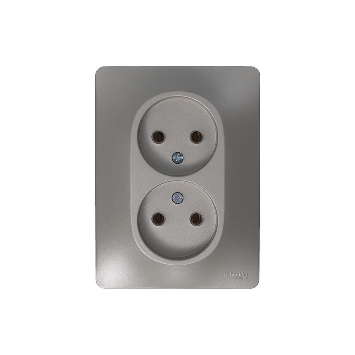 Glossa Платина Розетка Systeme Electric Glossa Платина 2-ая б-з (в сборе) GSL001220