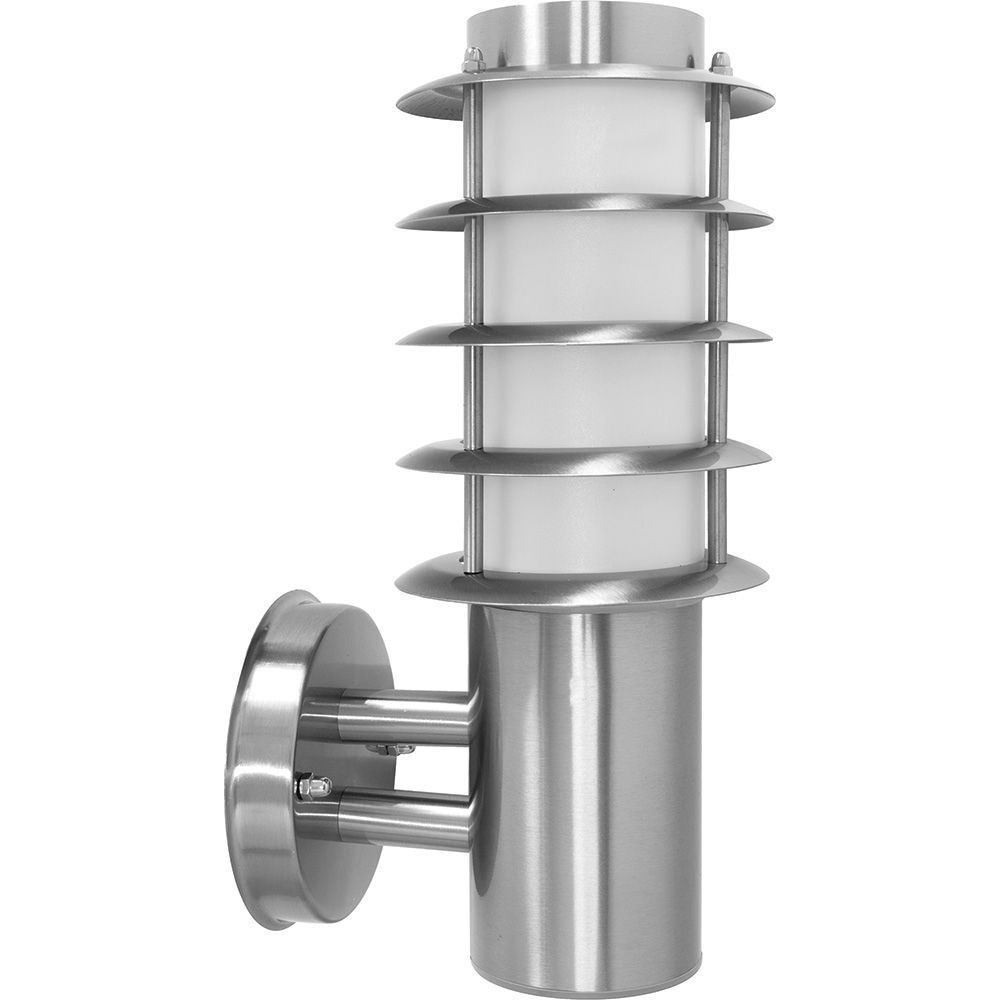 Уличные настенные светильники Светильник уличный Feron DH026-B Техно на стену вверх 18W E27 230V серебро 11813