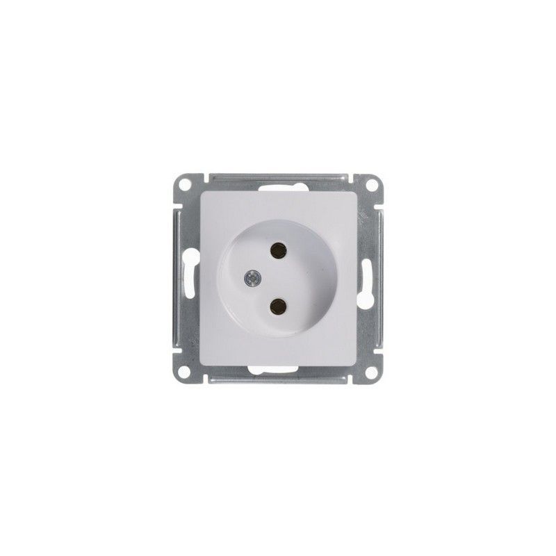 Glossa Белый Розетка Systeme Electric Glossa Белый без заземления GSL000141