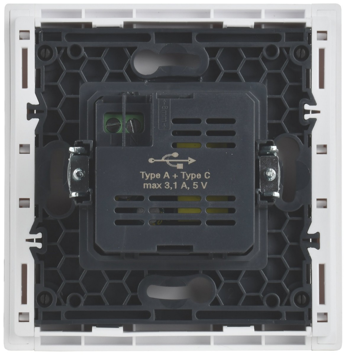 IEK FORTE&PIANO Белый Розетка IEK FORTE&PIANO Белый USB A+C 3,1А FP250