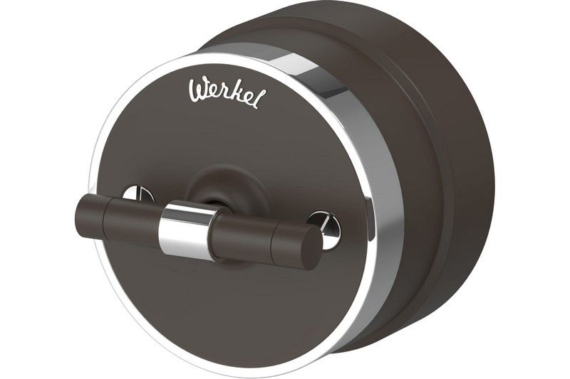 Werkel Ретро Выключатель Werkel на 4 положения двухклавишный (мокко матовый/хром) W5822052