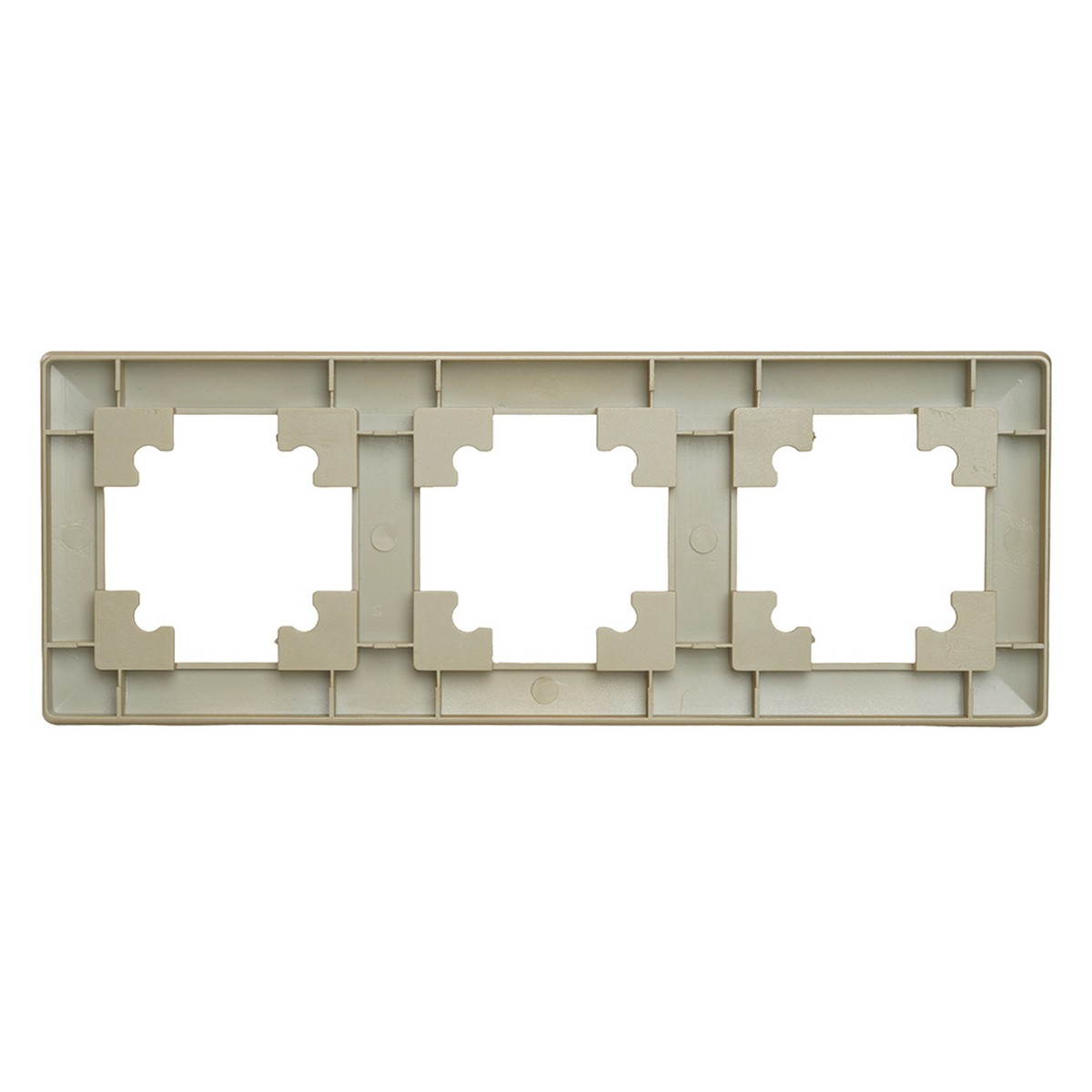 Катрин - Розетки и выключатели Stekker Рамка STEKKER 3-местная Катрин стекло золото PFR00-7003-08 49608