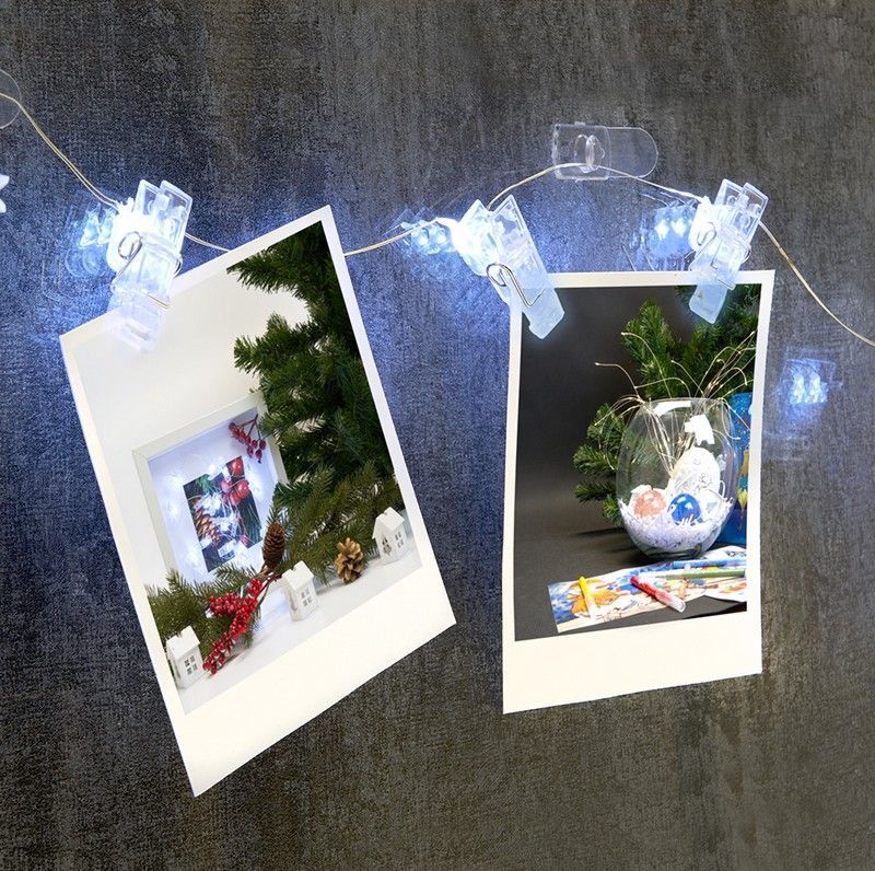 Гирлянда линейная Feron CL573 Прищепки статичная 1.8м USB 2700K 41650