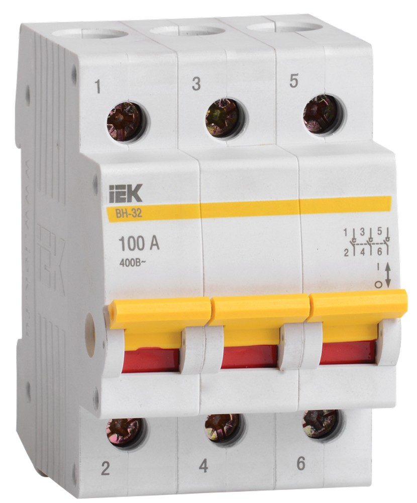 IEK Выключатель нагрузки IEK KARAT (мини-рубильник) ВН-32 3Р 20А MNV10-3-020 