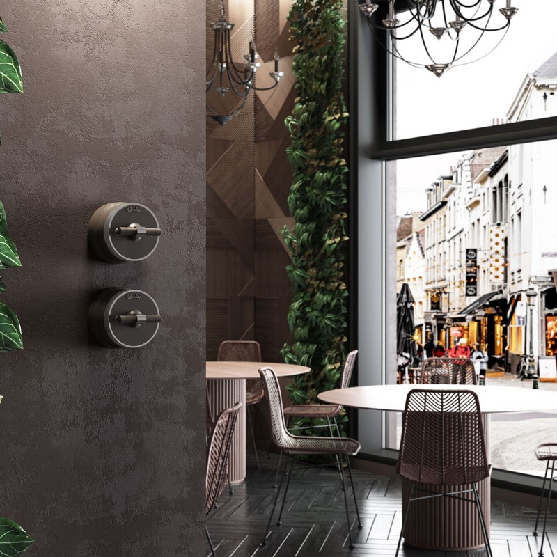 Werkel Ретро Выключатель Werkel на 4 положения двухклавишный (мокко матовый/хром) W5822052