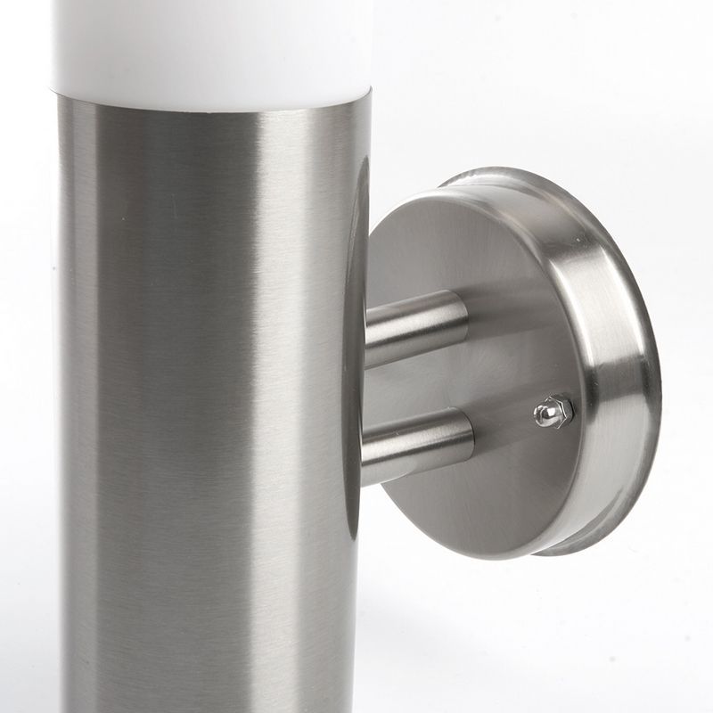 Уличные настенные светильники Светильник уличный Feron DH021-B Техно на стену вверх 18W E27 230V серебро 11807 