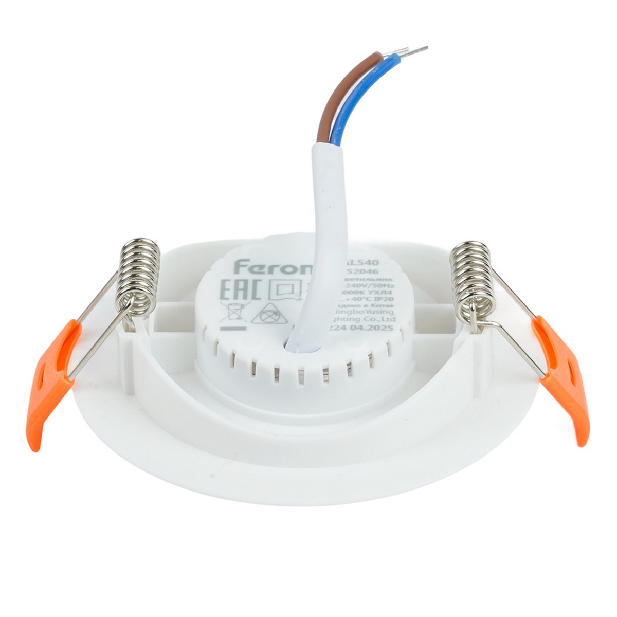 Встраиваемые светодиодные светильники Светодиодный светильник Feron.ONE AL540 встраиваемый 5W 4000K белый "круг" 52046 