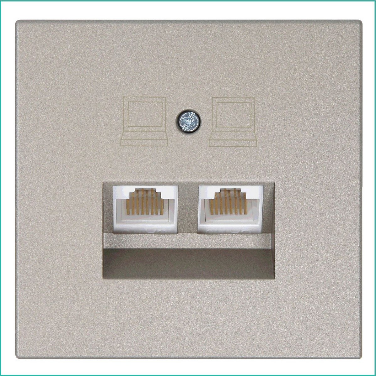 JASMART FD - розетки и выключатели Интернет розетка JASMART FD RJ45 двойная Бронза 6106BR