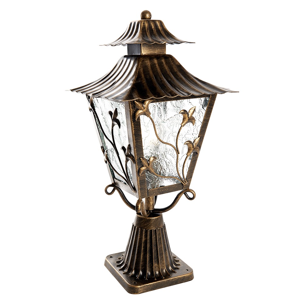 Уличные светильники на постамент Светильник садово-парковый Feron PL634 на постамент 60W 230V E27 черное золото 11644